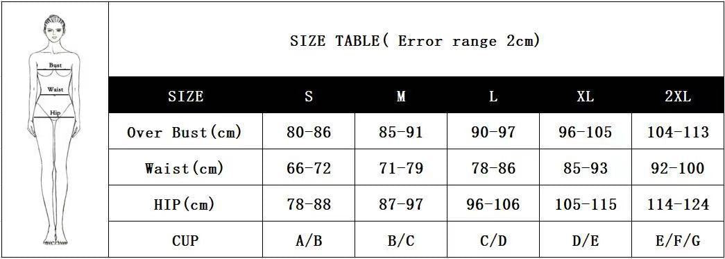 Sexy Women Bikini Swimwear 3pcs/Set