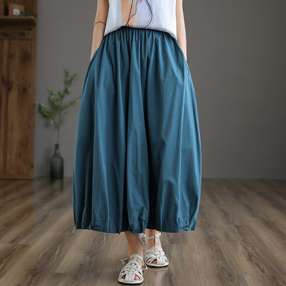 Casual Summer High Waist Women A Line Dresses