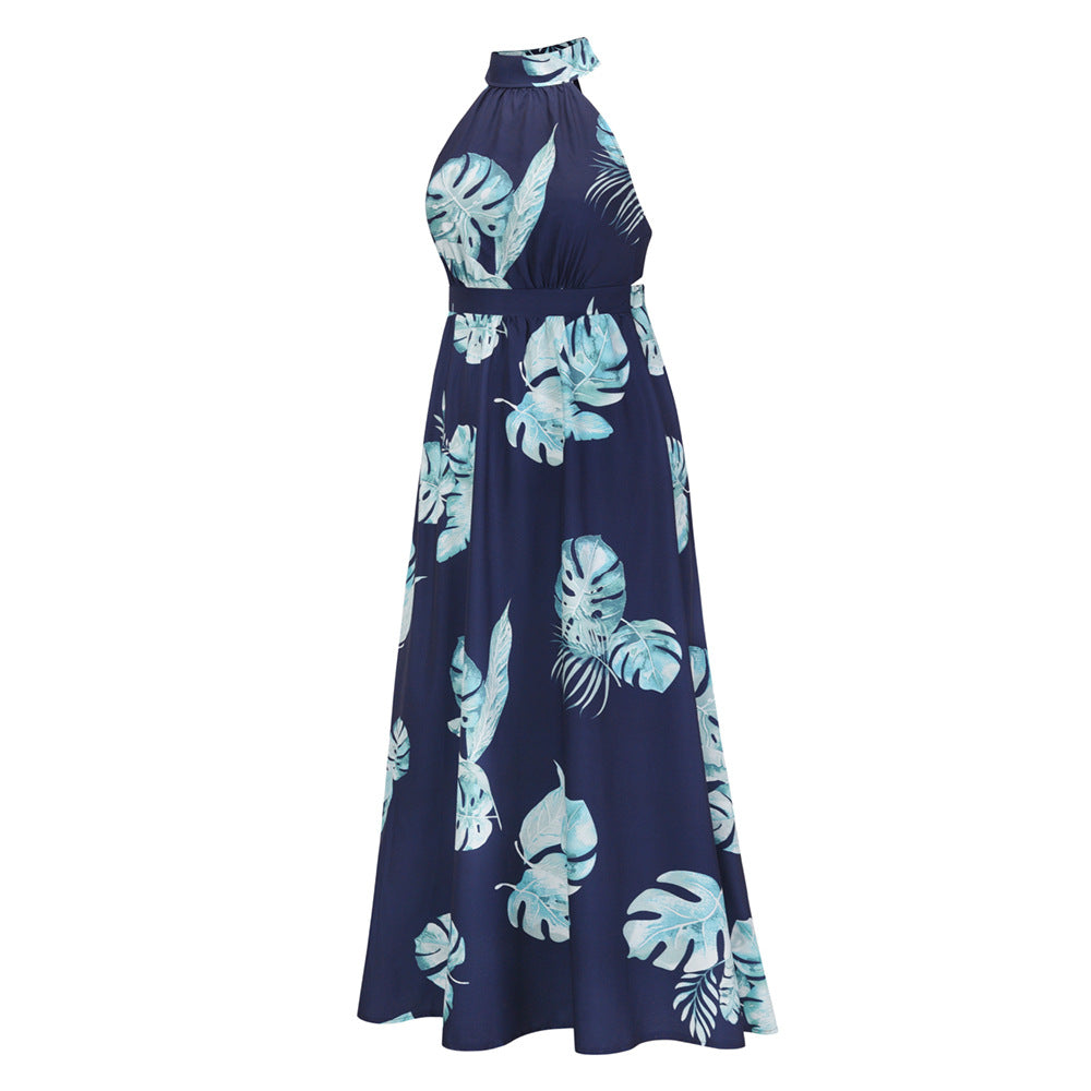 Sexy Halter Summer Long Holiday Beach Dresses