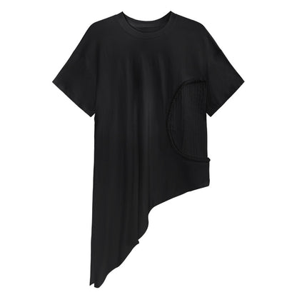 Simple Irregular Design Summer Women T Shirts