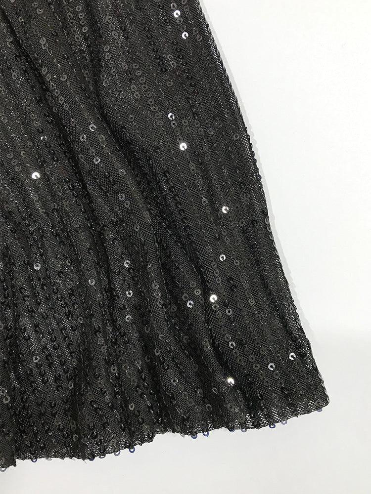 Sexy Sequined Party Little Black Dresses