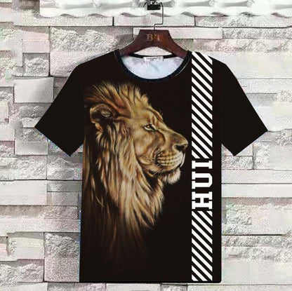 Summer 3D Animal Print Men T Shirts-STYLEGOING