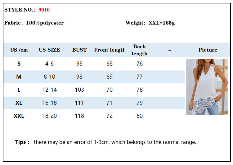 Casual Chiffon Sleeveless Vest Summer Crop Tops