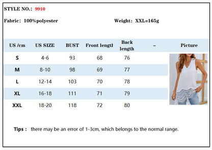 Casual Chiffon Sleeveless Vest Summer Crop Tops
