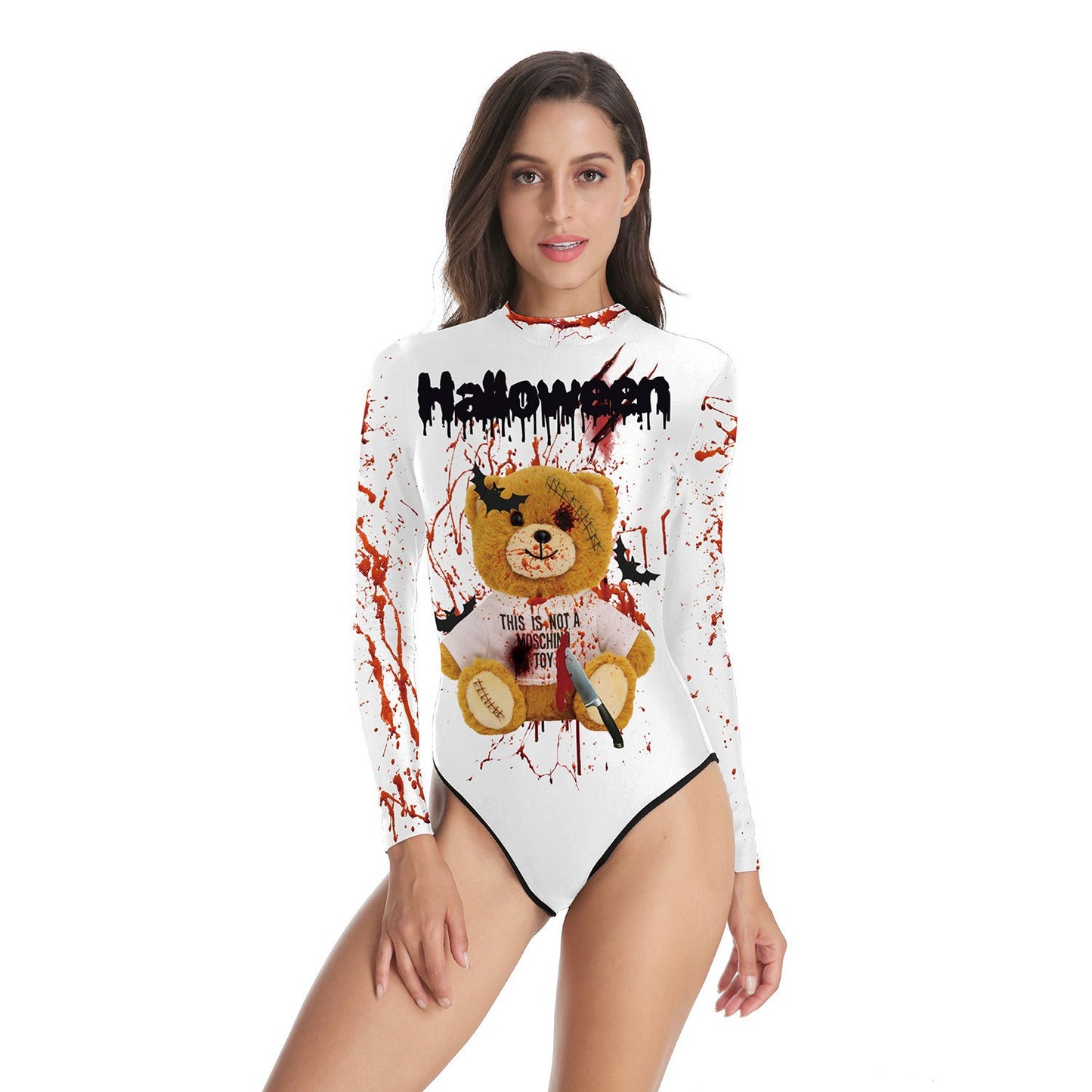 Halloween Human Tissue Night Party One Piece Swimwear