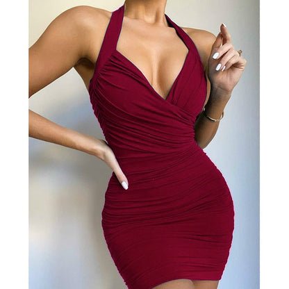 Summer Sexy Halter Short Bodycon Dresses