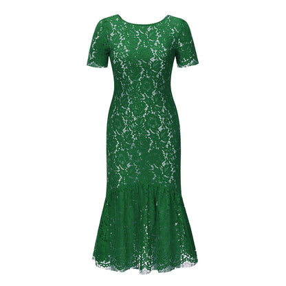Sexy Backless Elegant Lace Dresses for Women