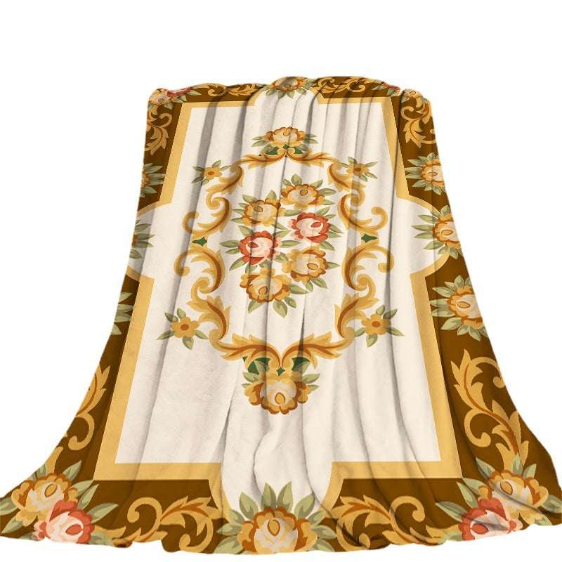 Vintage Boho Fleece Throw Blankets