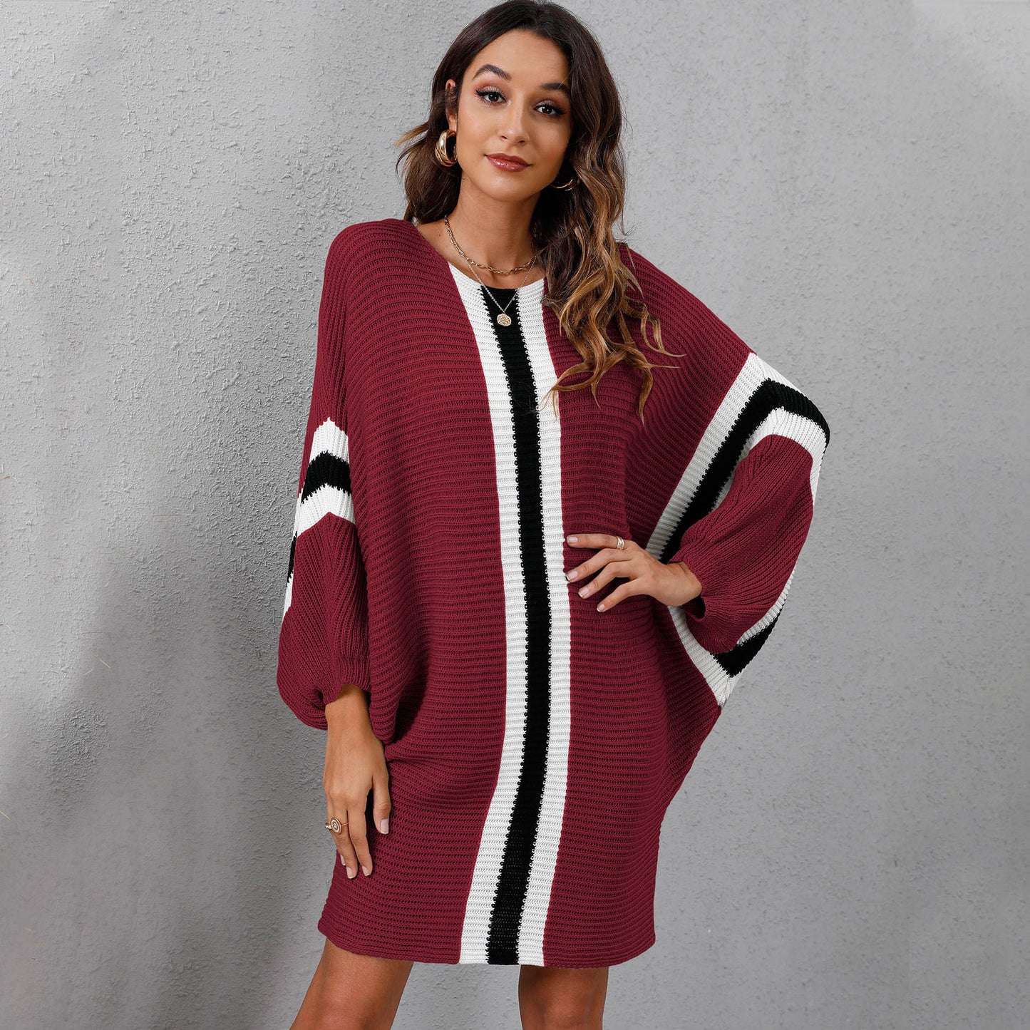 Casual Knitting Bat Sleeves Knitting Sweaters for Women