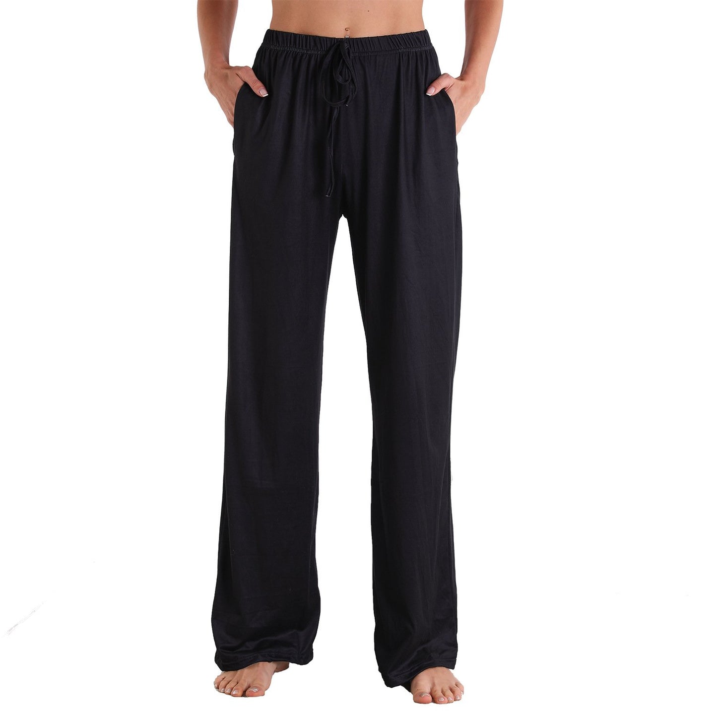 Leisure Women Comfortable Pants with Pocket