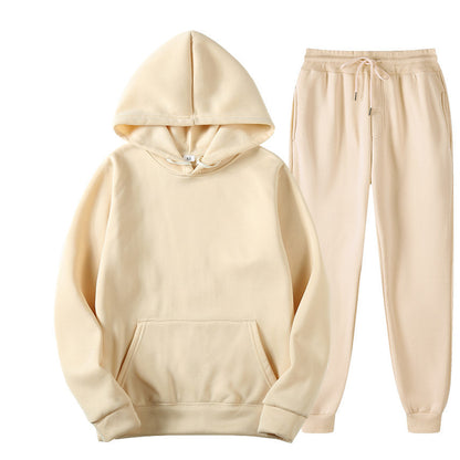Casual Pullover Hoodies and Sports Pants Sets for Women and Men