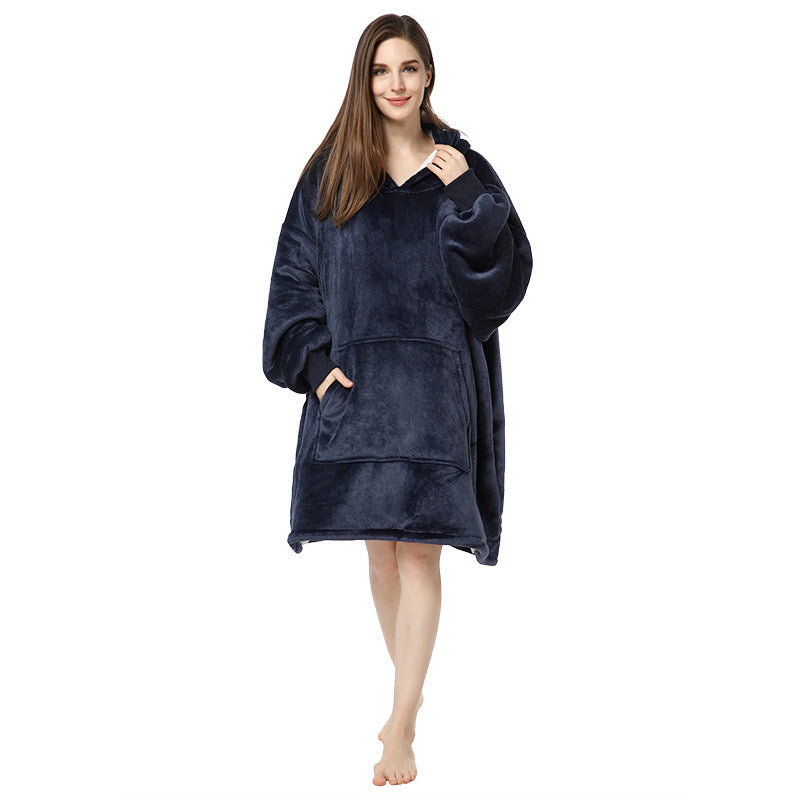 Plus Sizes Warm Hoodies Sleepwear for Couple