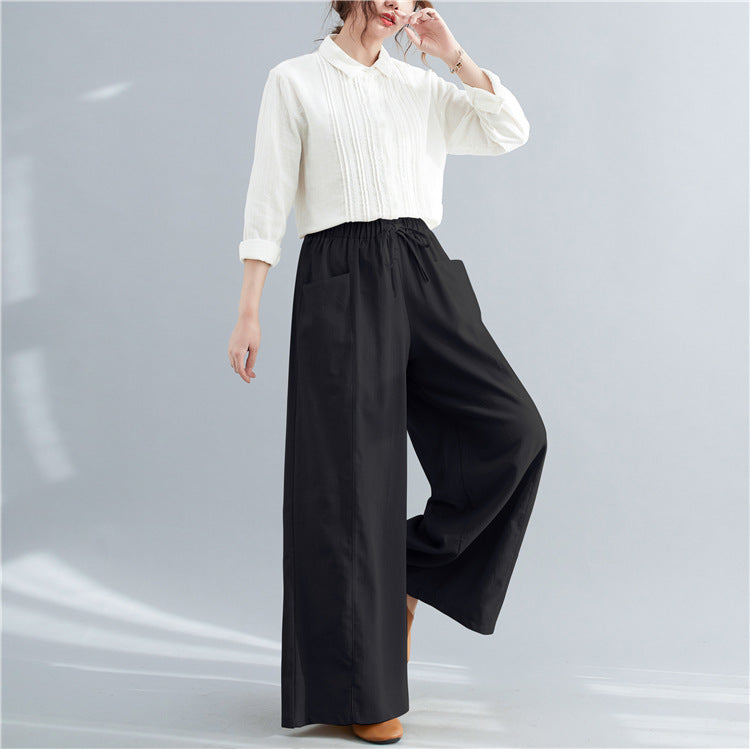 Casual Linen Loose Plus Sizes Women Pants