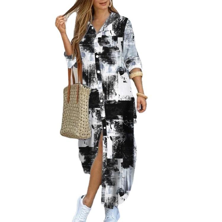 Leisure Fashion T Shirt Long Dresses-STYLEGOING
