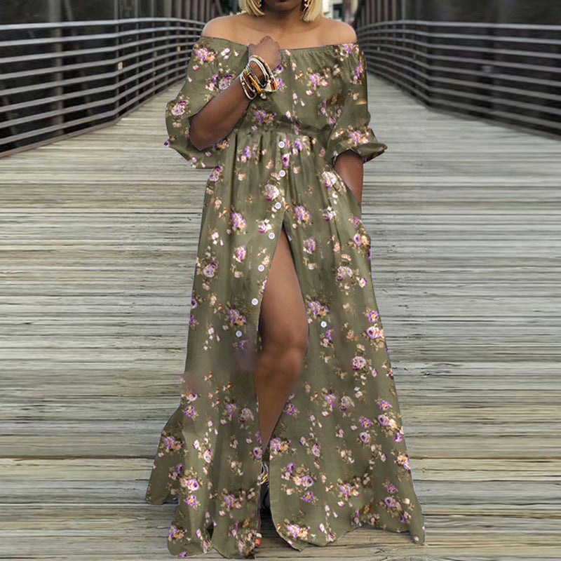 Sexy Off The Shoulder Long Maxi Dresses