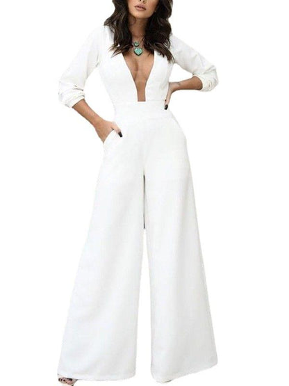 Summer Long Sleeves Sexy Overalls Jumpsuits-STYLEGOING