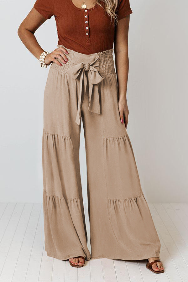 Casual Elastic Waist Loose Pants for Women