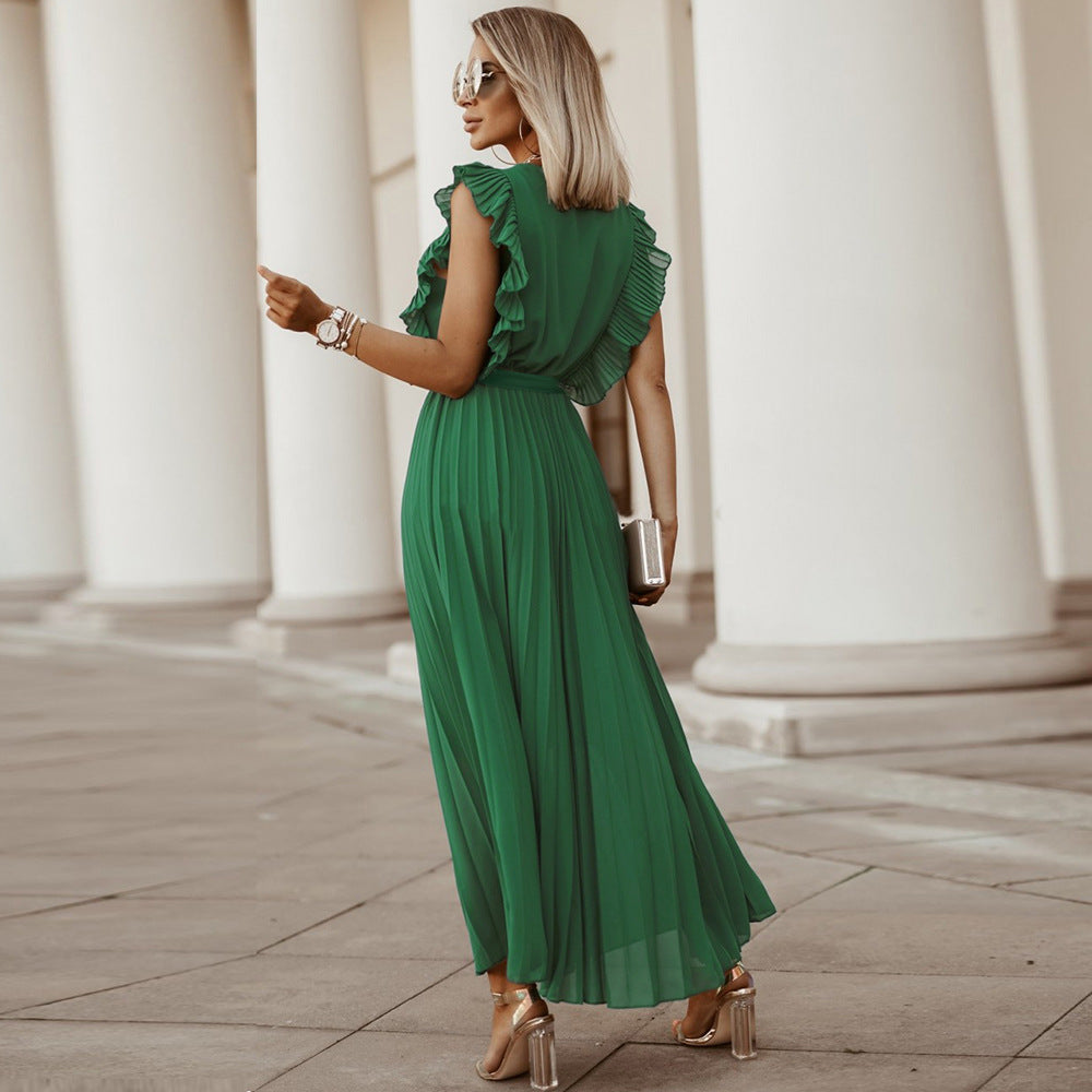 Casual Chiffon Sleeveless Women Long Maxi Dresses