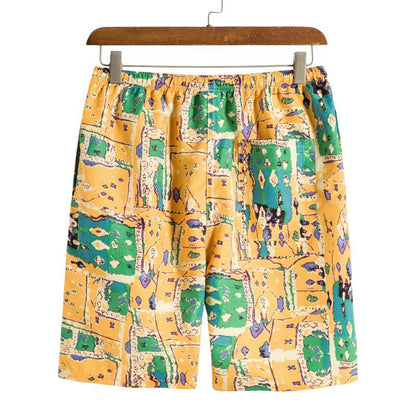 Summer Hawaii Floral Men‘s Beach Sets