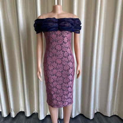 Sexy Off The Shoulder Plus Sizes Lace Party Dresses