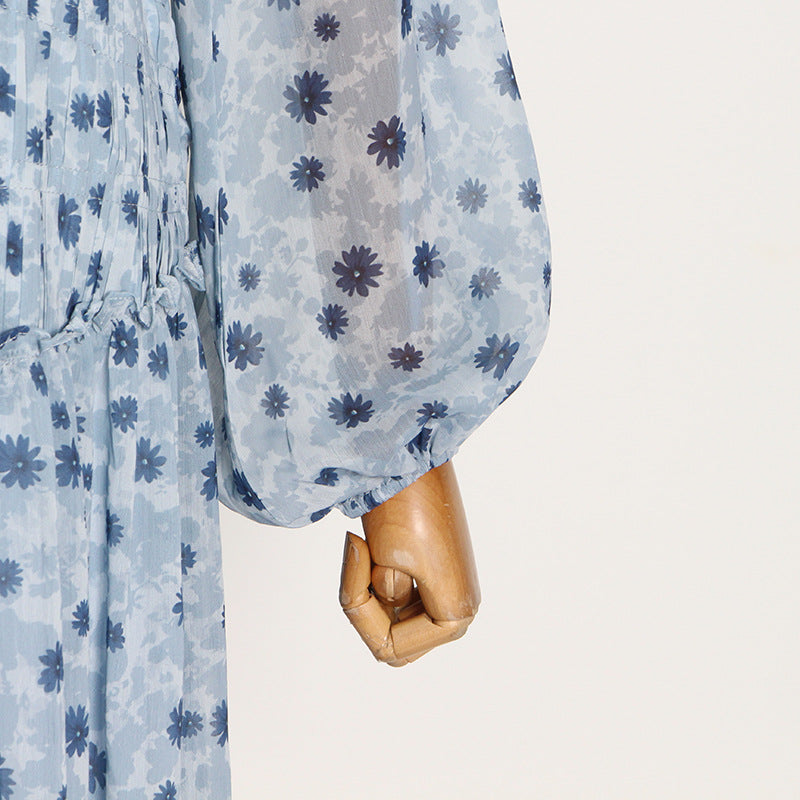Vintage Ruffled Fall Long Sleeves Dresses