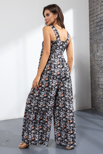 Casual High Waist Women Wide Legs Jumpsuits