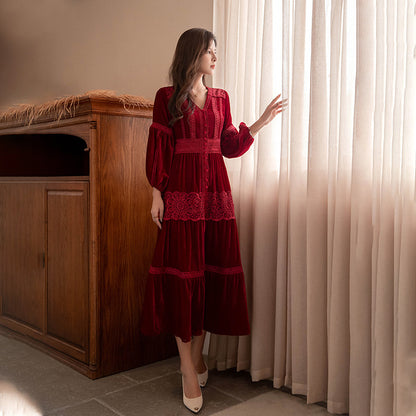 Vintage Long Sleeves Winter Dresses