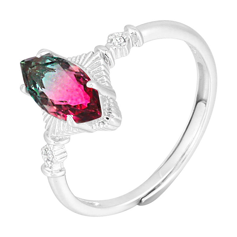 Fashion Colorful Sterling Silver Rings for Women