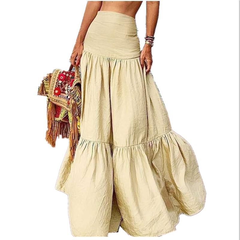 Plus Sizes High Waist Beach Skirts-STYLEGOING