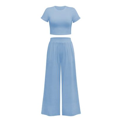 Sexy Summer Short T Shirts and Casual Pants Sets