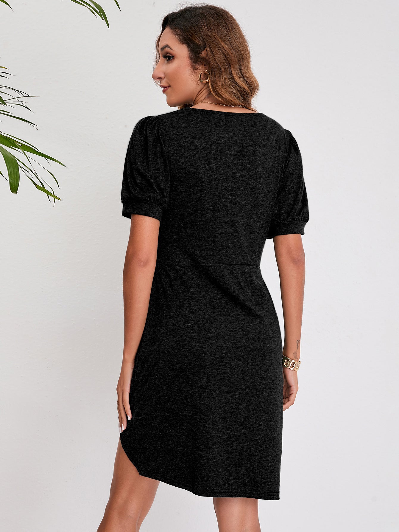 Summer Irregular Round Neck Women Dresses