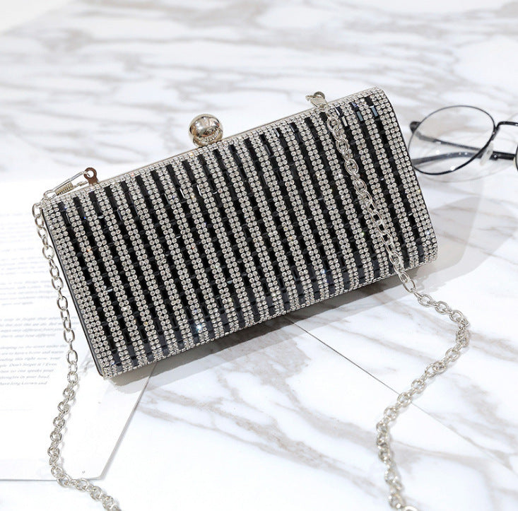 Women Diamond Mounted Evening Party Crossbody Shoulder Bags