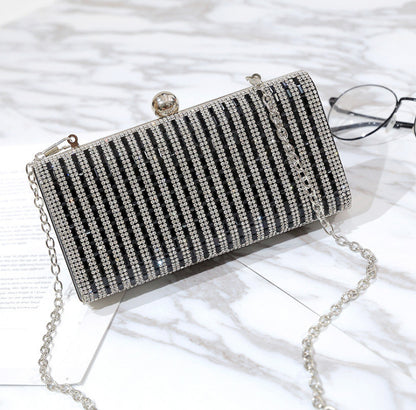 Women Diamond Mounted Evening Party Crossbody Shoulder Bags