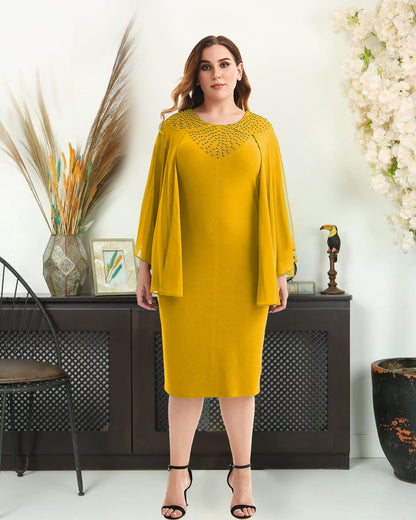 Summer Round Neck Plus Sizes Dresses