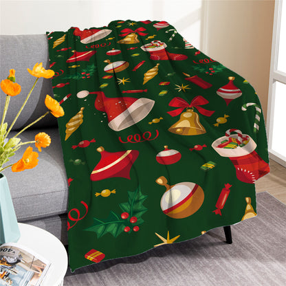 Merry Christmas Soft Fleece Throw Blankets