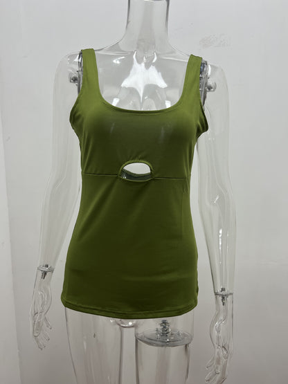 Sexy Sleeveless Women Sheath Crop Tops