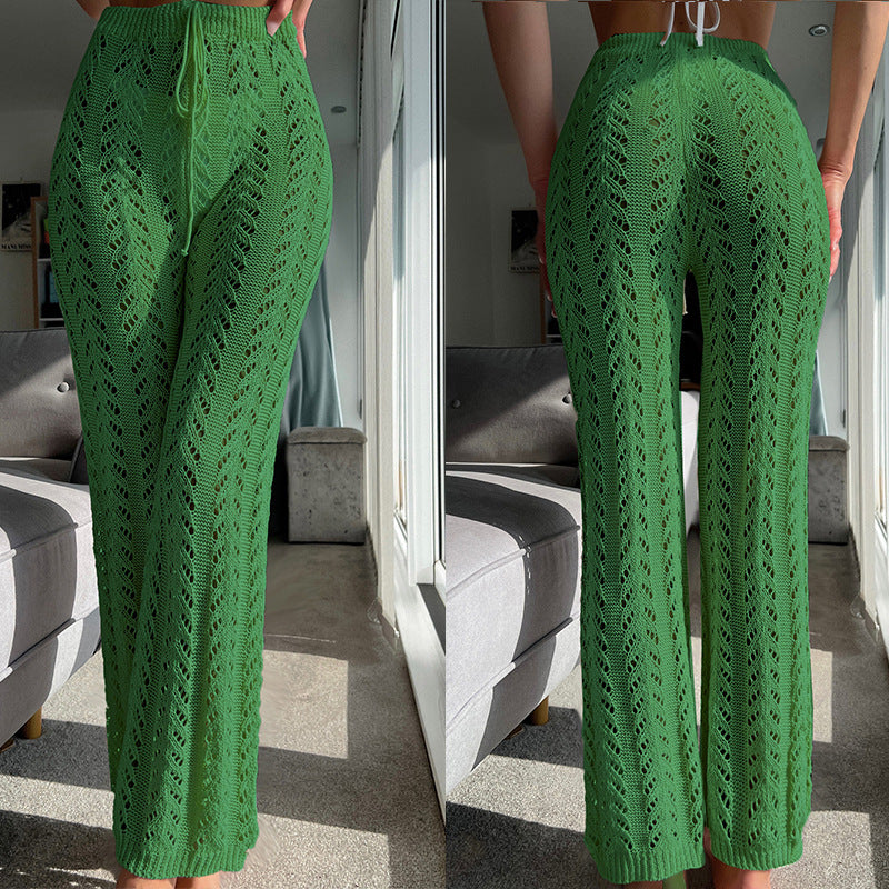 Leisure Hollow Out Knitted Summer Holiday Pants