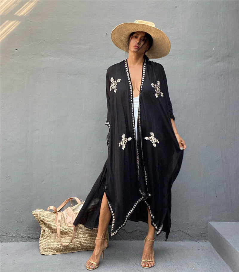 Boho Summer Holiday Kimono Cover Up Dresses