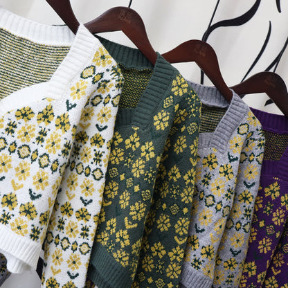 Vintage Designed Knitted Cardigan Sweaters