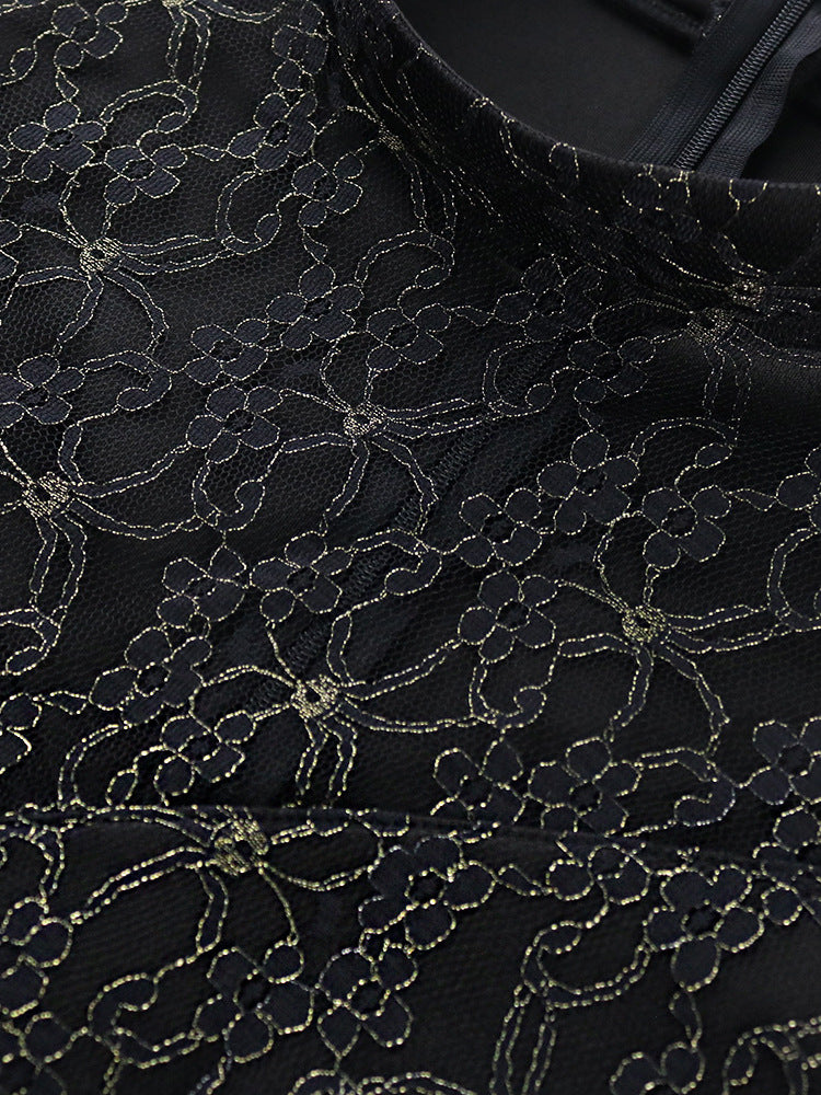 Sexy Lace Design Split Front Evening Party Dresses