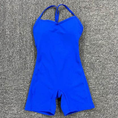Sexy Backless Tight Short Sports Jumpsuits