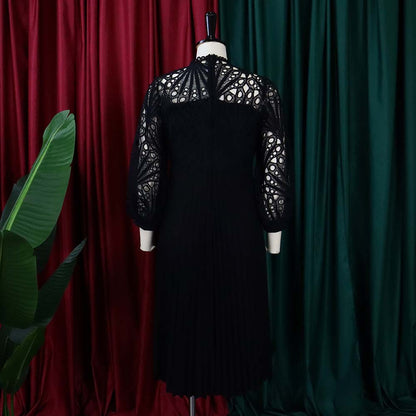 Elegant Hollow Out Plus Sizes Lace Party Dresses