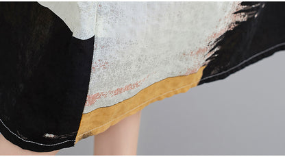 Casual Round Neck Plus Sizes Women Cozy Dresses