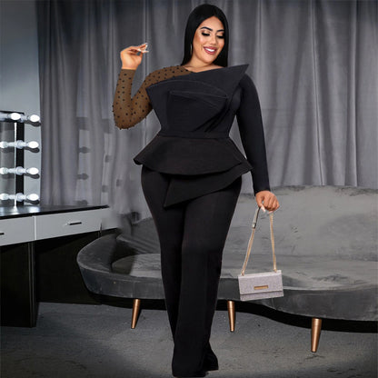 Sexy Designed Beaded Plus Sizes Party Outfits for Women