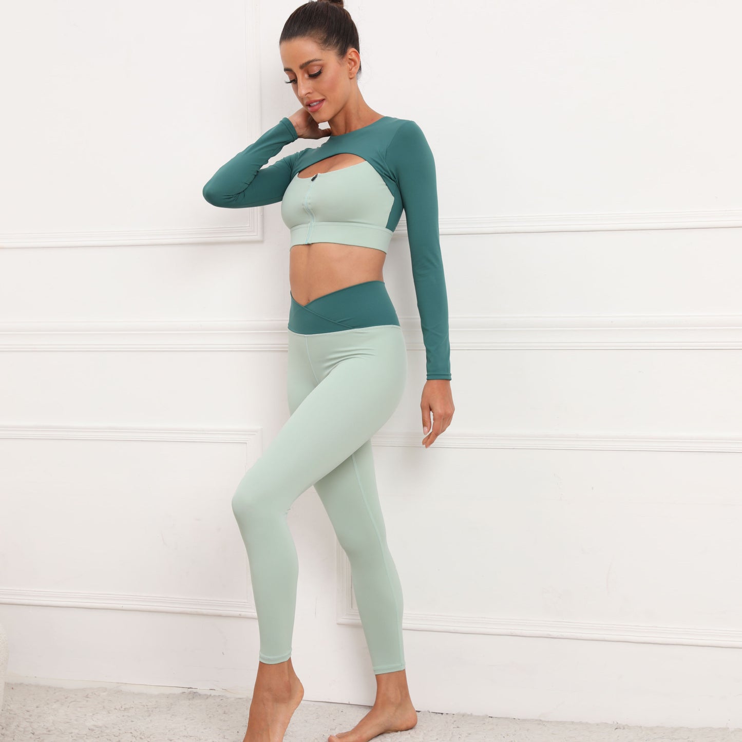 Long Sleeves Two Pieces Running Suits for Women