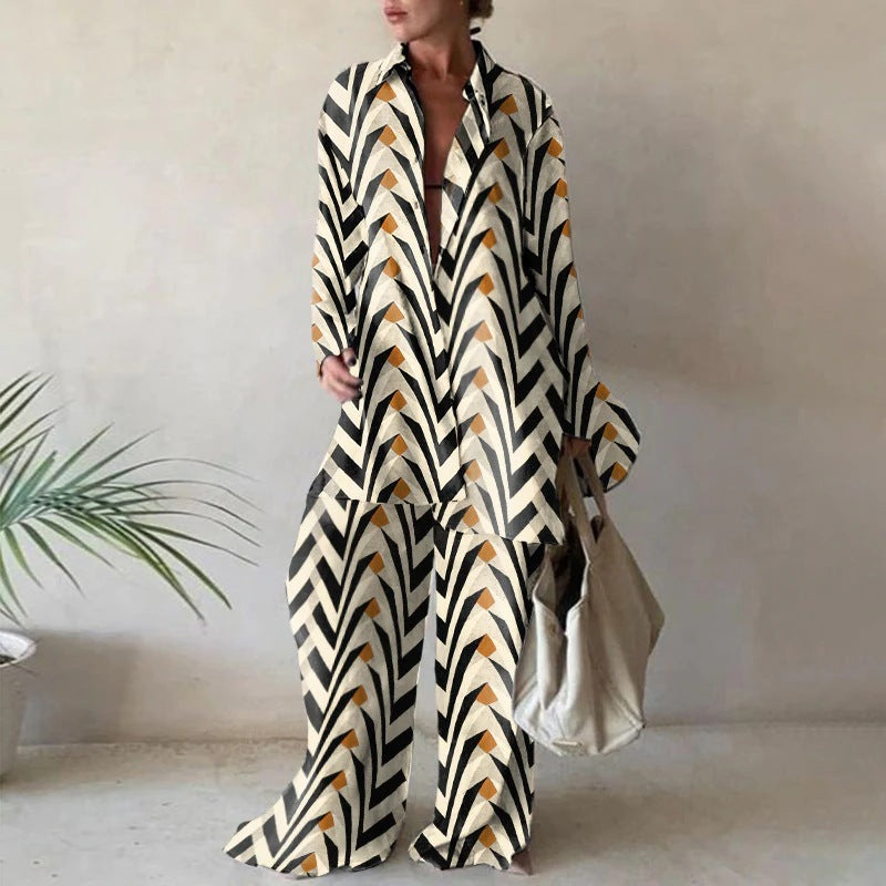 Casual Summer Holiday Long Sleeves Suits for Women