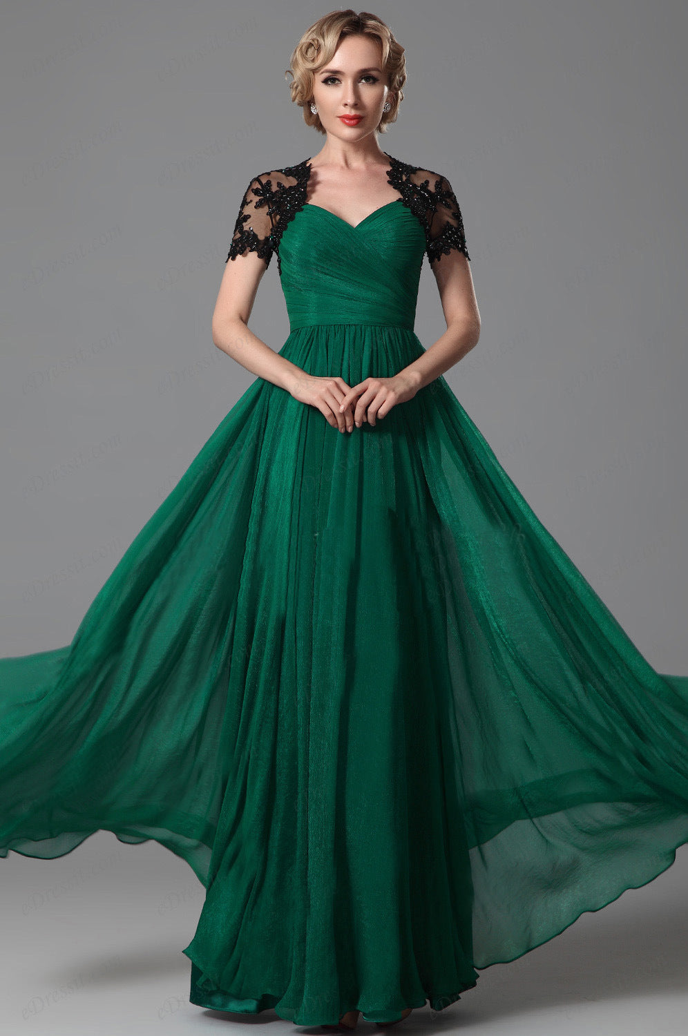 Elegant Chiffon Long Evening Dresses