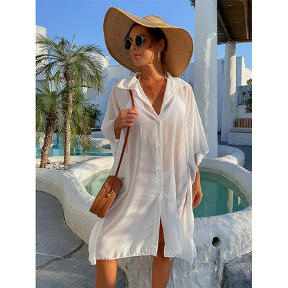 Summer Leisure Shirts Bikini Beach Cover Ups