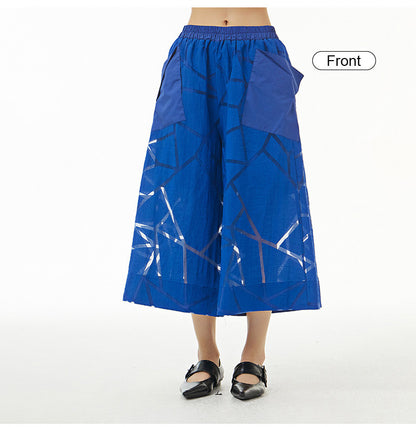 Summer Leisure Plus Sizes Wide Legs Pants