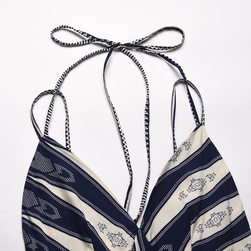 Summer Backless Sexy Long Beach Dresses
